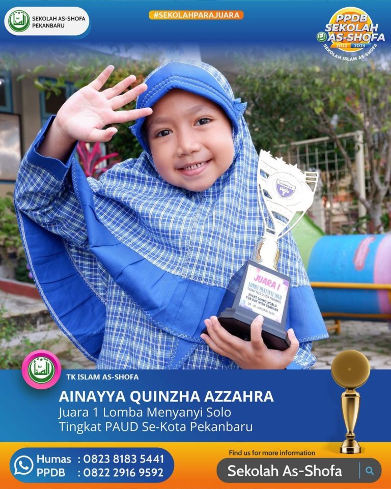 Prestasi Gemilang: Ainayya Juara 1 Menyanyi Solo se-Kota Pekanbaru
